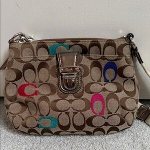 Coach Multicolor Signature Crossbody Bag